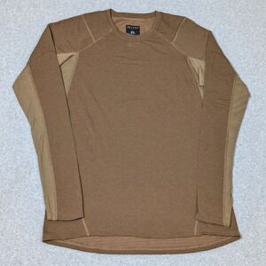 Beyond Clothing A1 Aether Base Layer Shirt Size XL Long Sleeve Crew Neck Coyote
